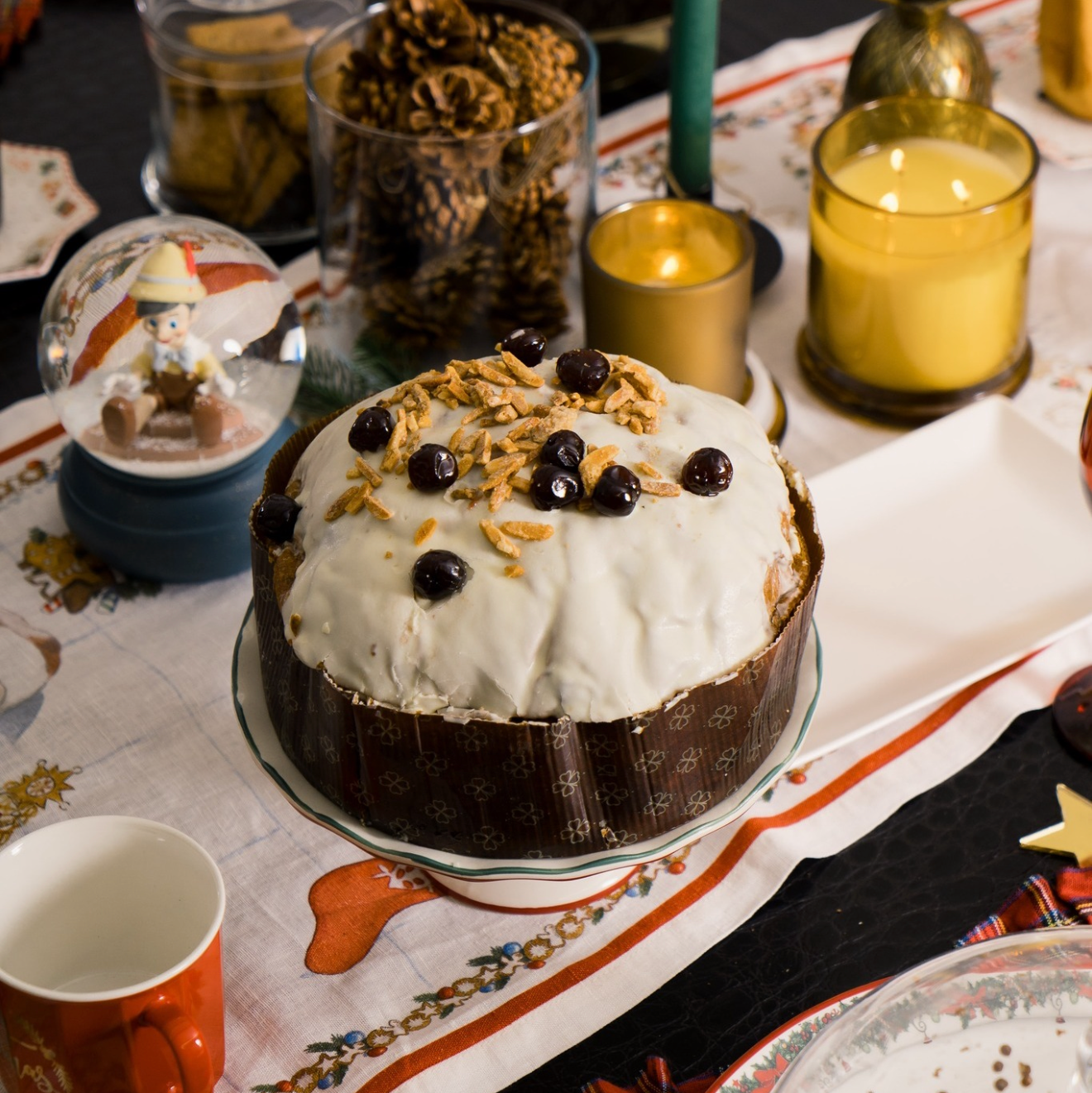 Panettone Cioccolato bianco, Rum e amarene